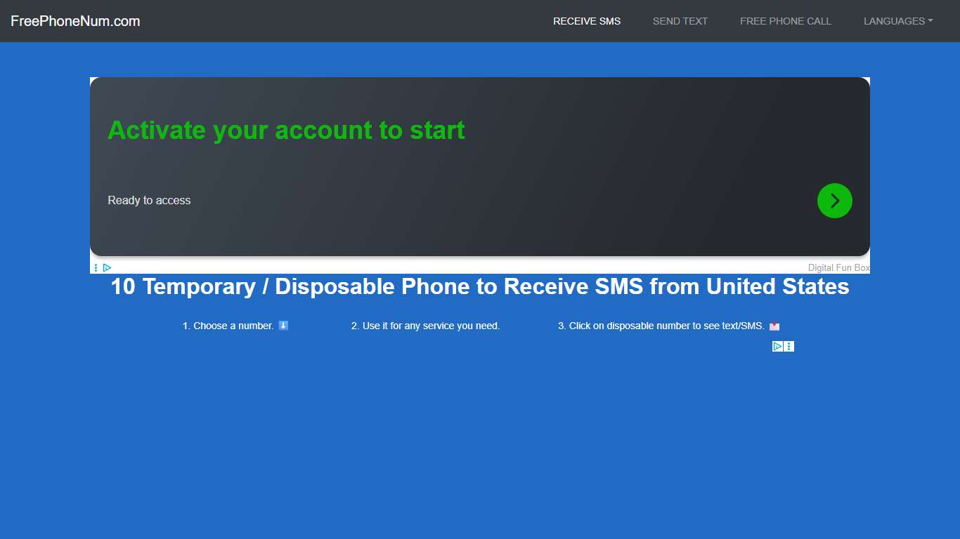 📲 Disposable Number To Receive SMS 2026 United States